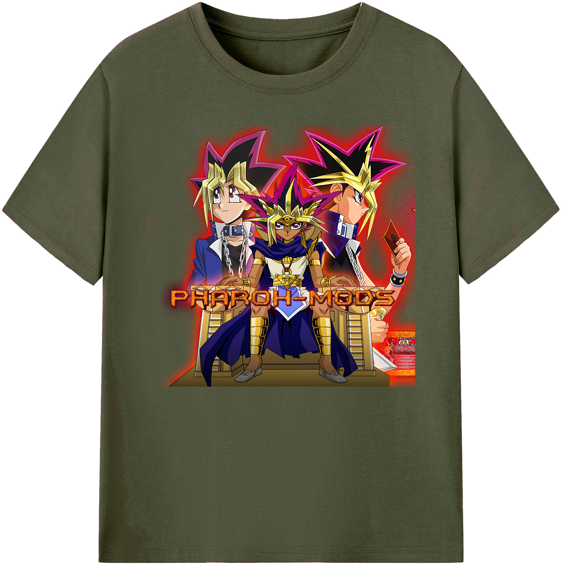 遊☆戯☆王 Yu-Gi-Oh! 綿100％ メンズ半袖Tシャツ｜肌触りやわらか＆通気性
